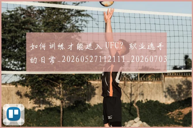 如何训练才能进入 UFC?职业选手的日常_20260527112111_20260703230928